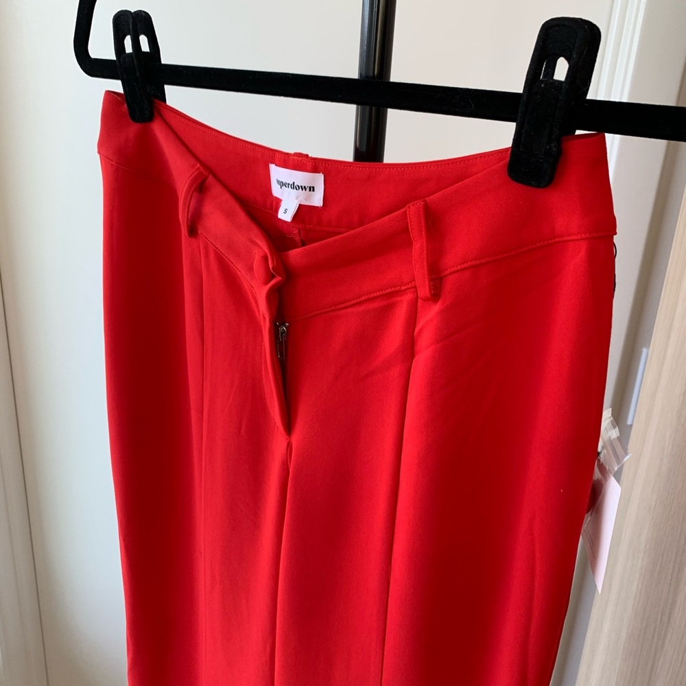 NWT Red Wide-Leg Pants - Picture 2 of 4